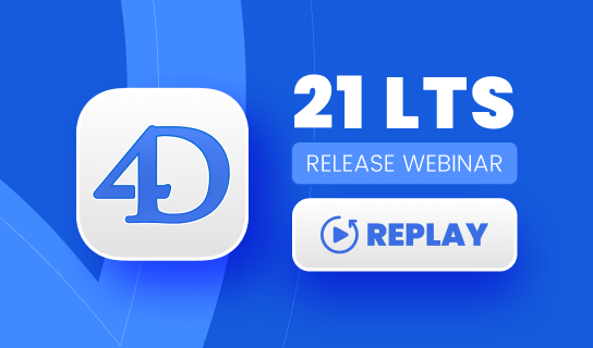 Webinario de lanzamiento de 4D 21 LTS
